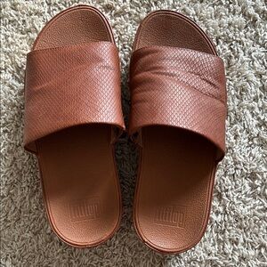 Brown Slide Sandals